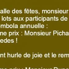 La grande tombola annuelle