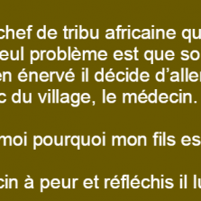 Un chef de tribu africaine deviens père