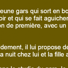 Un gars sort en boîte un samedi soir