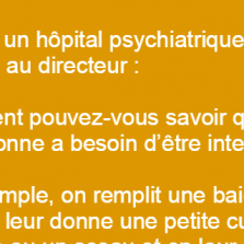 Il pose une simple question et se fait interné