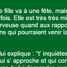Une jeune fille va à une fête