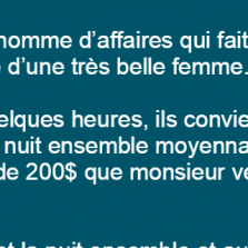 Un homme rencontre une très belle femme