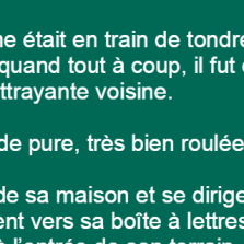 Un blonde va chercher son courrier
