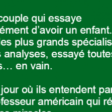 Un couple aimerait avoir un enfant