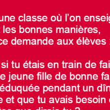 La morale et les bonnes manières