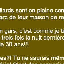 Deux vieillards sont en pleine conversation