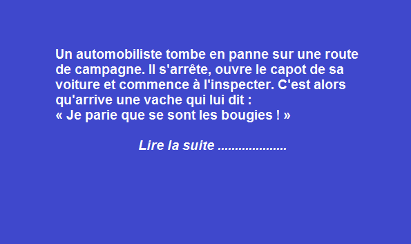 La vache qui parle
