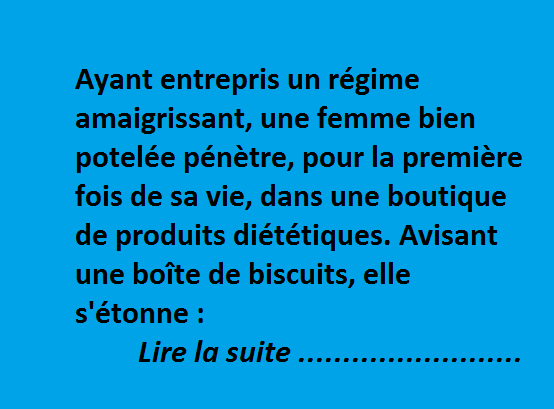 Le prix des produits diététiques