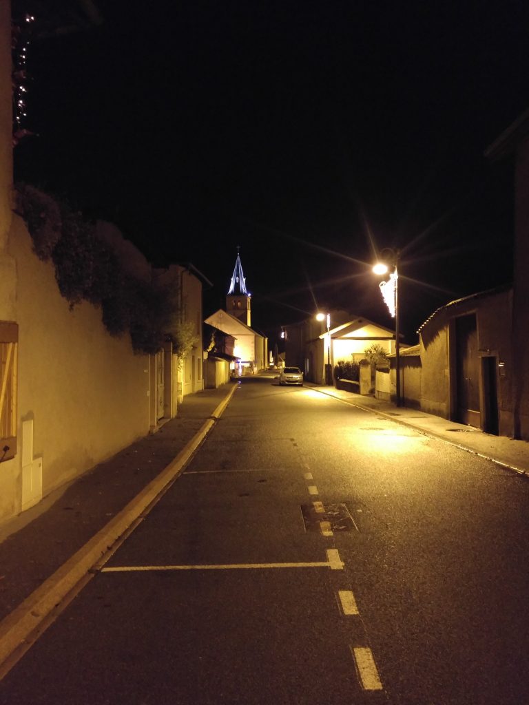 Corcelles en beaujolais by night, Beaujolais