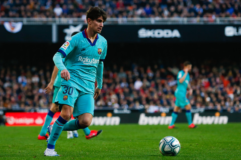 Álex Collado during a LaLiga match between Valencia CF and FC Barcelona at the Estadio Mestalla / GETTY IMAGES EUROPE