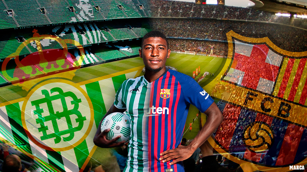 Emerson de Souza was brought to Spain through a shared signing between Real Betis and Barcelona / Photo collage by MARCA