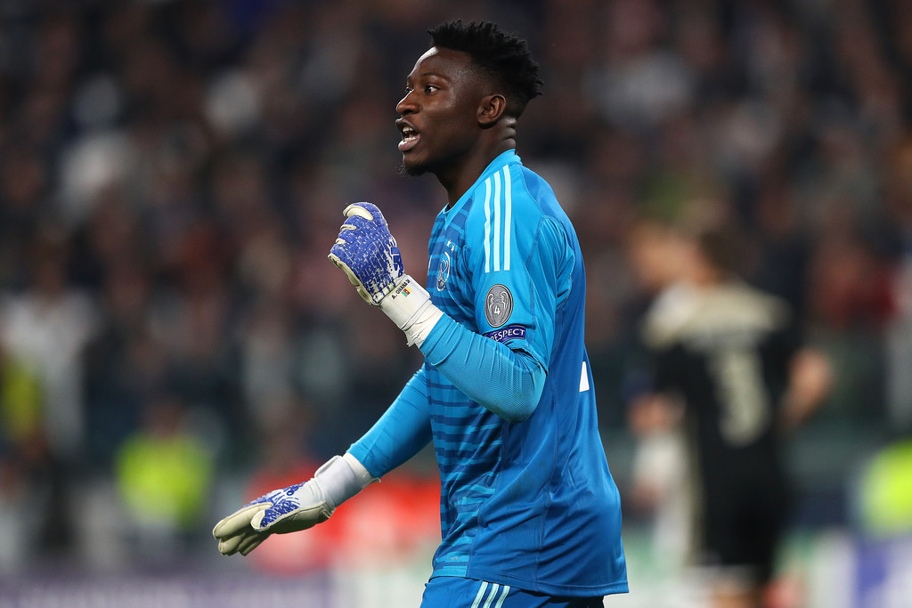 André Onana during the Champions League quarter finals of 2019, against Juventus / GETTY IMAGES EUROPE