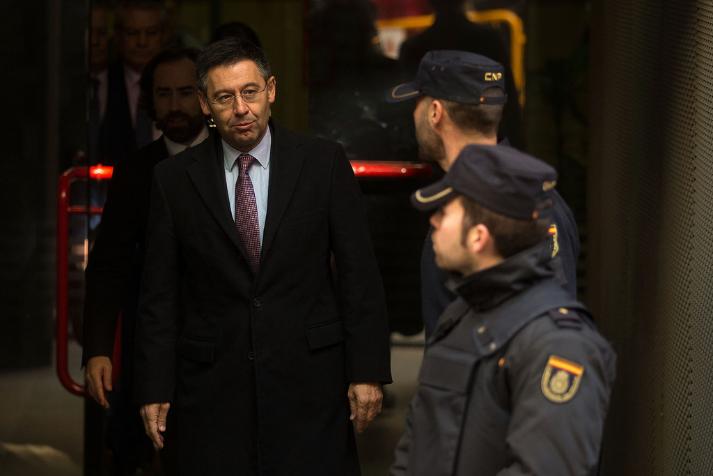 Josep Bartomeu near Spain's High Court in 2015 / GONZALO ARROYO MORENO/GETTY IMAGES EUROPE