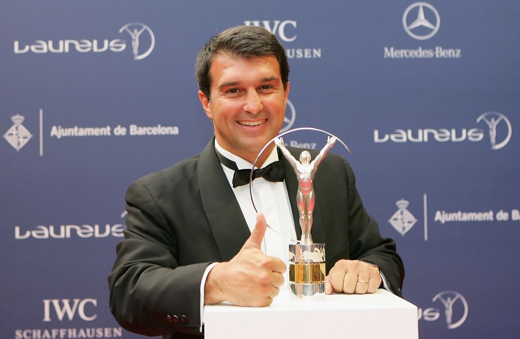 FC Barcelona ex-president Joan Laporta, during the Laureus World Sports Awards in 2006 / DAVID CANNON/GETTY IMAGES SPORT