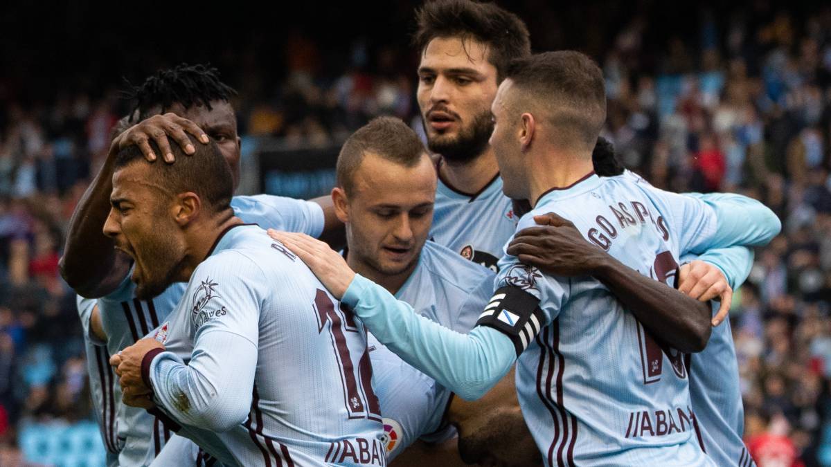 Rafinha, celebrating his goal against RCD Mallorca in December, 2019 / LALO R. VILLAR/AS