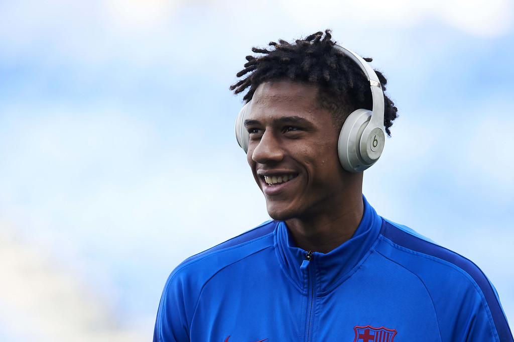 Jean Clair Todibo prior  La Liga match between Real Sociedad and FC Barcelona at Estadio Anoeta / JUAN MANUEL SERRANO ARCE GETTY IMAGES EUROPE