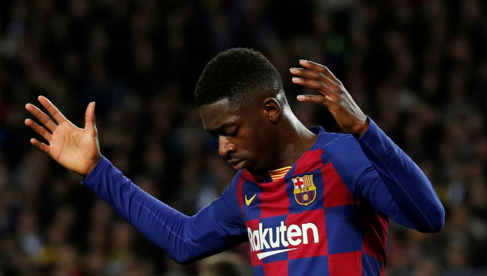 Barcelona's Ousmane Dembélé has attracted interest from Italy / ALBERT GEA/REUTERS