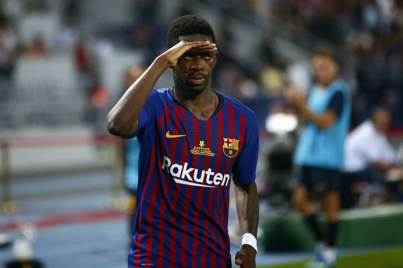 Barcelona's Ousmane Dembélé is on his way back, having been held out by his fifth hamstring injury since he signed with Barcelona / MOSA'AB ELSHAMY/AP