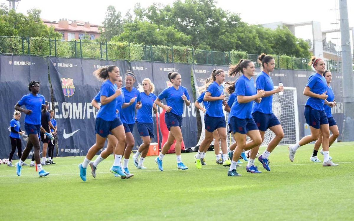 FC Barcelona women's team training at Ciutat Esportiva / PACO LARGO FC BARCELONA