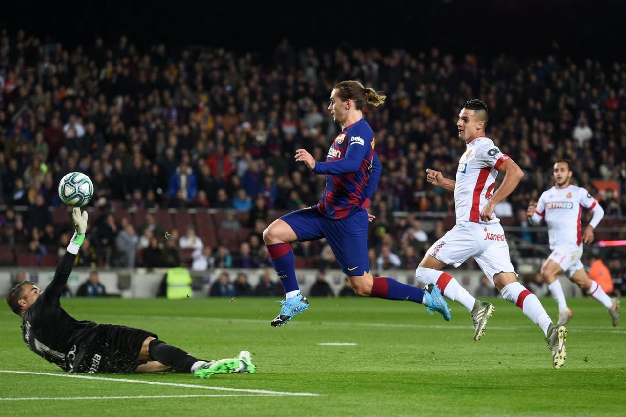 Griezmann in action vs mallorca on 8/12/19 source - Getty images