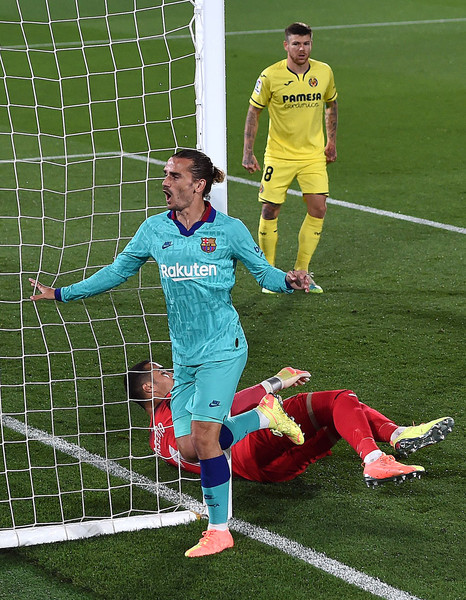 Antoine Griezmann, in action against Villareal CF/ALEX CAPARROS/Getty Images Europe)