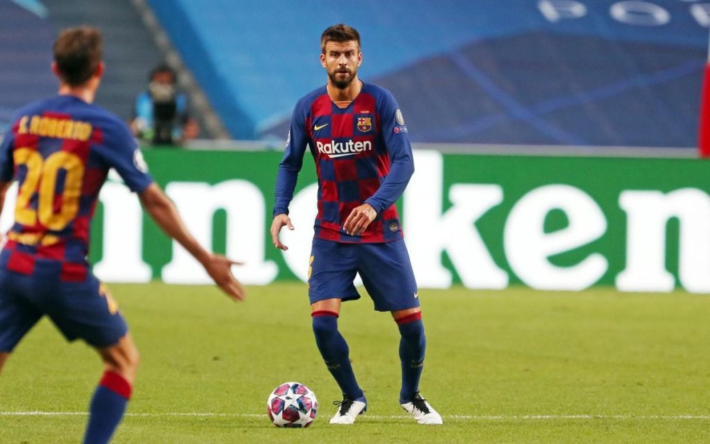 Gerard Piqué durante el partido de Champions League ante el Bayern Munich. / MIGUEL RUIZ / FCBARCELONA