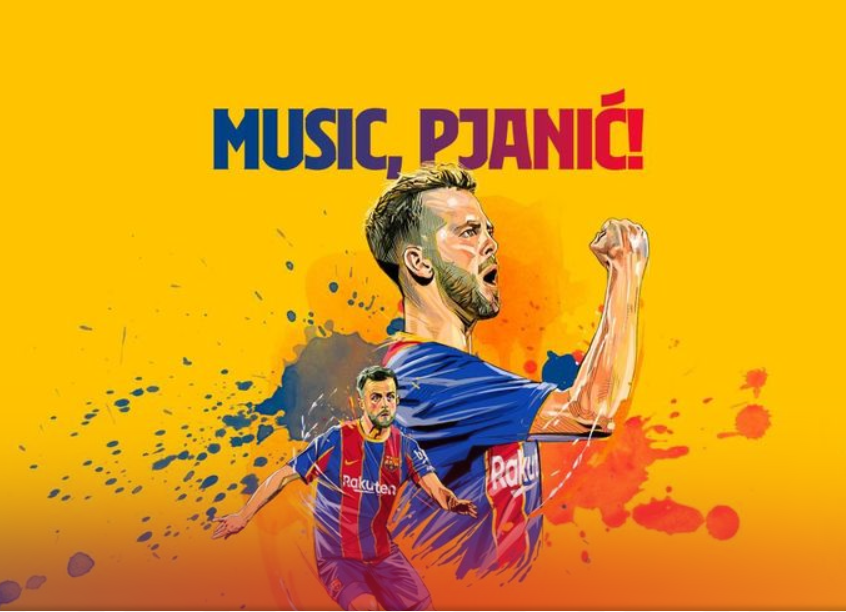 Pjanic's presentation announcement graphics/ FC BARCELONA'S WEBSITE