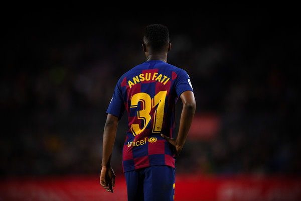 Ansu Fati during FC Barcelona - Levante UD (02-02-2020) / Getty Images Europe