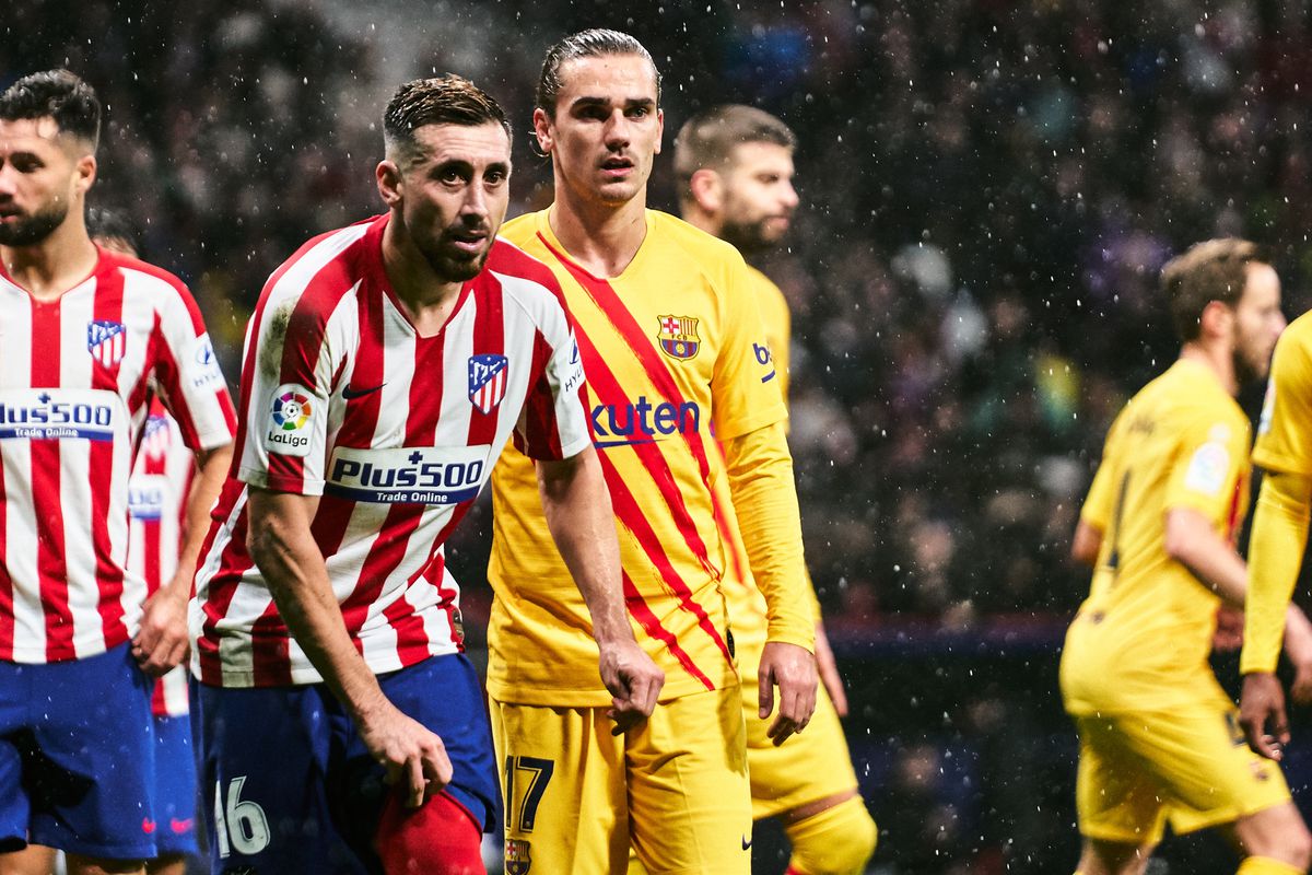 Griezmann in a match against his former club/ SONIA CANADA, GETTY IMAGES