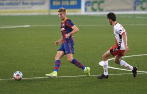 Arnau Comas ante L'Hospitalet. / FCBARCELONA