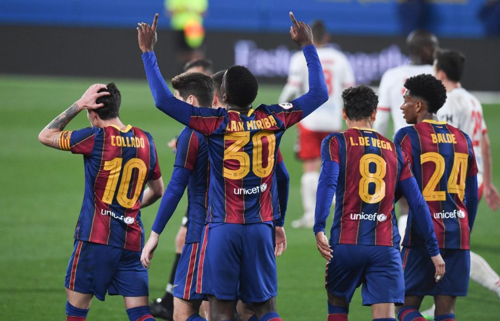 The whole team had an outstanding match / FC Barcelona B on Twitter