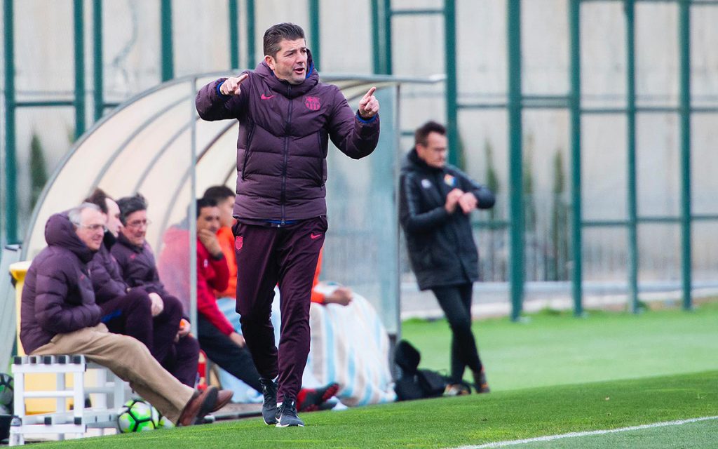 Franc Artiga has been Juvenil A coach for more than a year / FC Barcelona