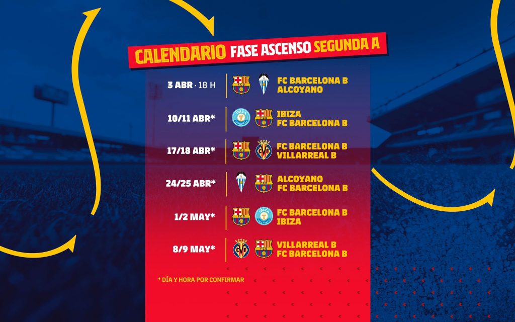 El Barça B jugará 6 partidos en la segunda fase / FC Barcelona B