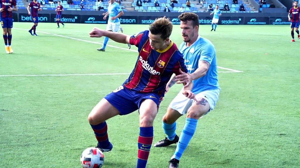 Nico leaded the Blaugrana midfield / FC Barcelona B