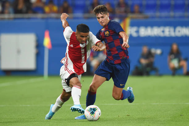 Mika Marmol at the Johan Cruyff stadium against Ajax Amsterdam in 2019 (Photo by Pressinphoto/Icon Sport via Getty Images)