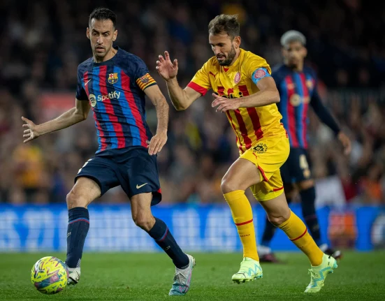 Busquets during the LaLiga match against Girona/ Photo by FC BARCELONA