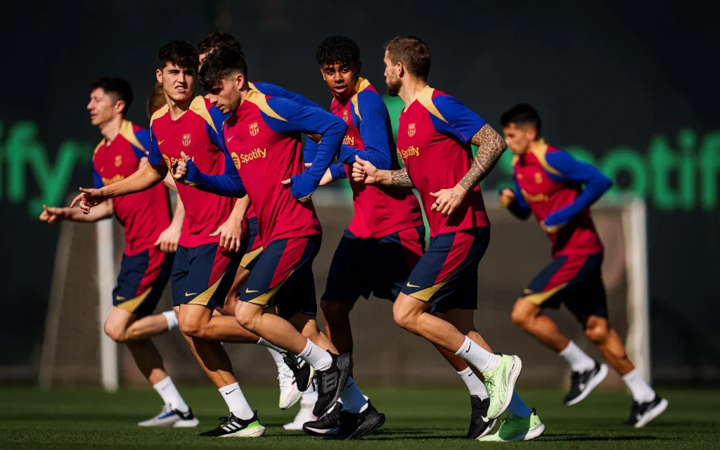 Barcelona during training / FC Barcelona