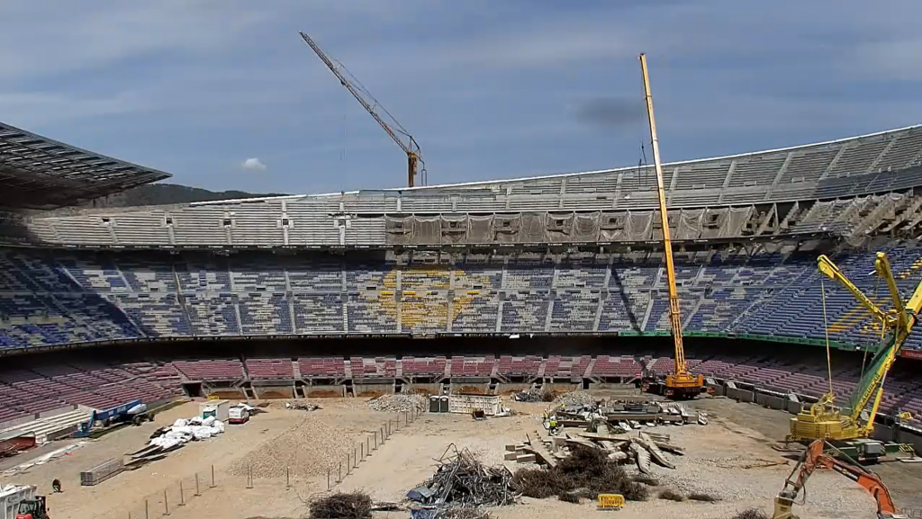 Construction at the Spotify Camp Nou / FC Barcelona