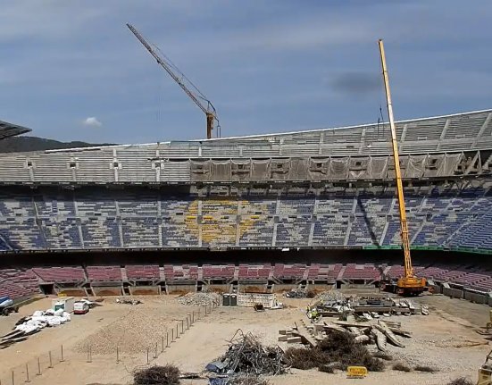 Construction at the Spotify Camp Nou / FC Barcelona