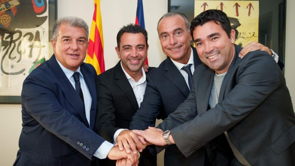 The Barcelona baord with Xavi / FC Barcelona