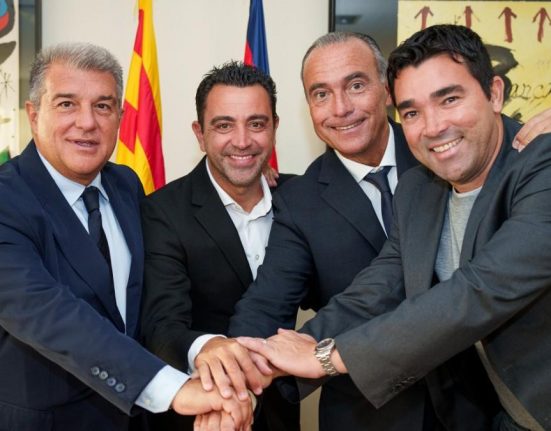 The Barcelona baord with Xavi / FC Barcelona