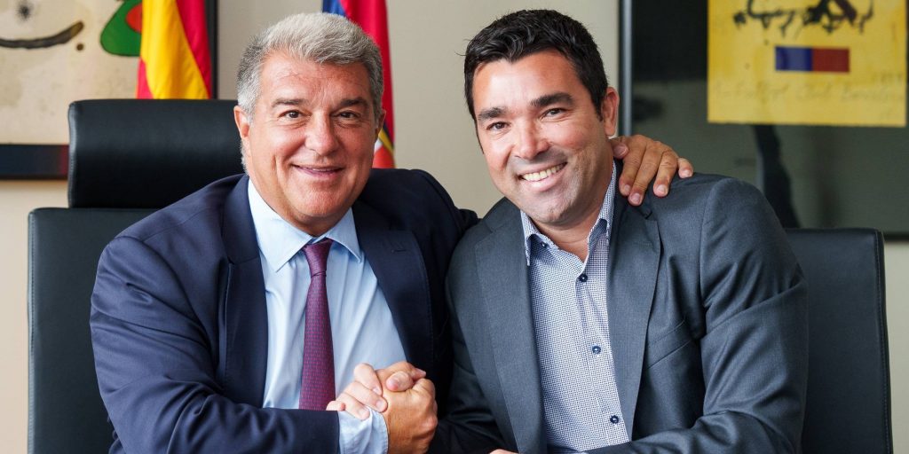 Joan Laporta (left) & Deco (right) / Getty Images