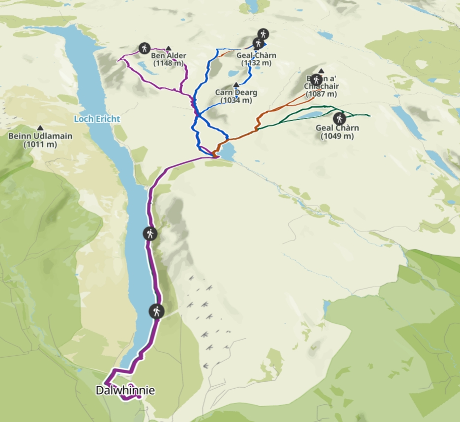 12th Scottish Adventure - 3D overview Komoot