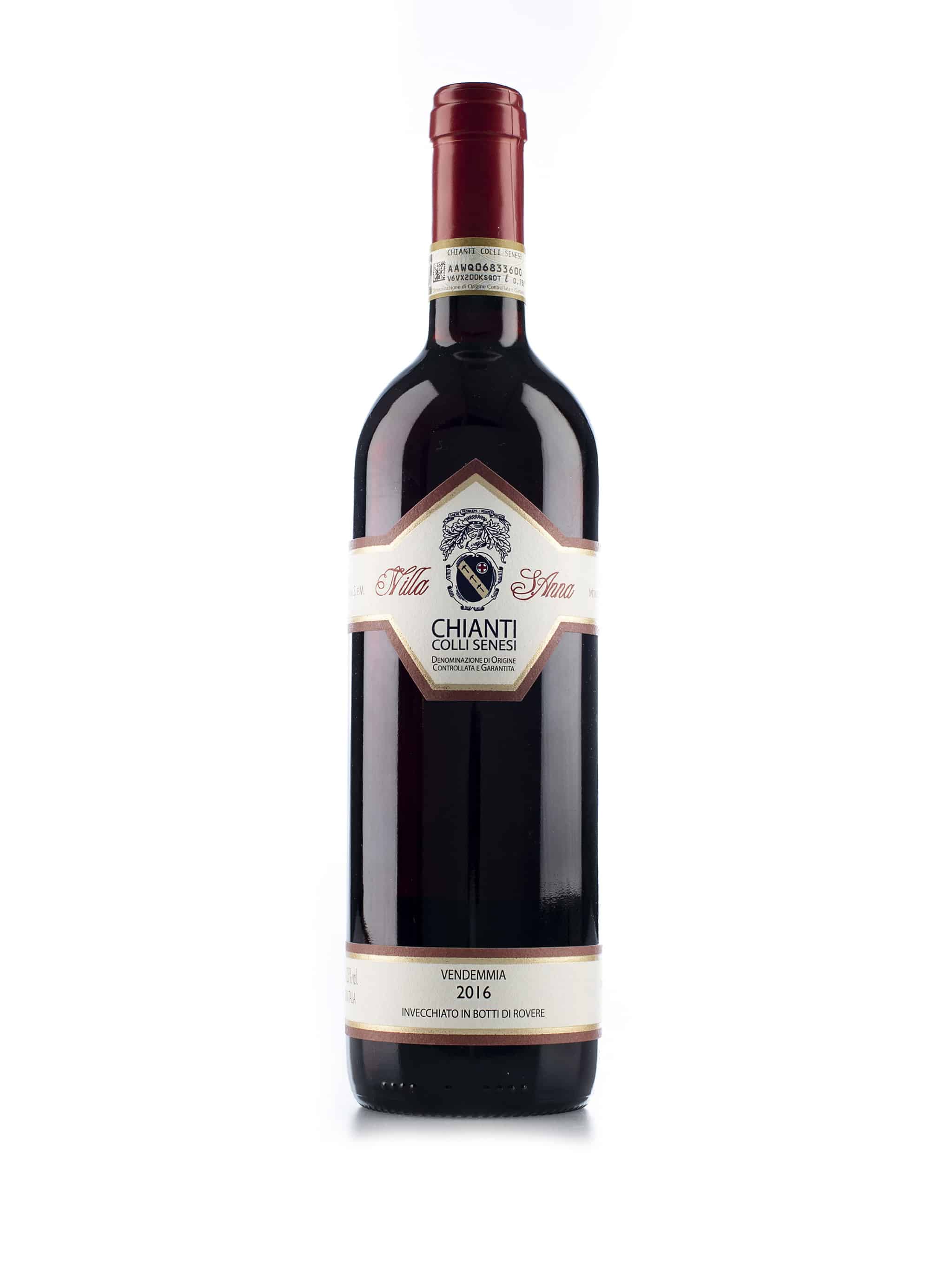 Italiaanse rode wijn van wijndomein Villa Sant'Anna: Chianti Colli Senesi