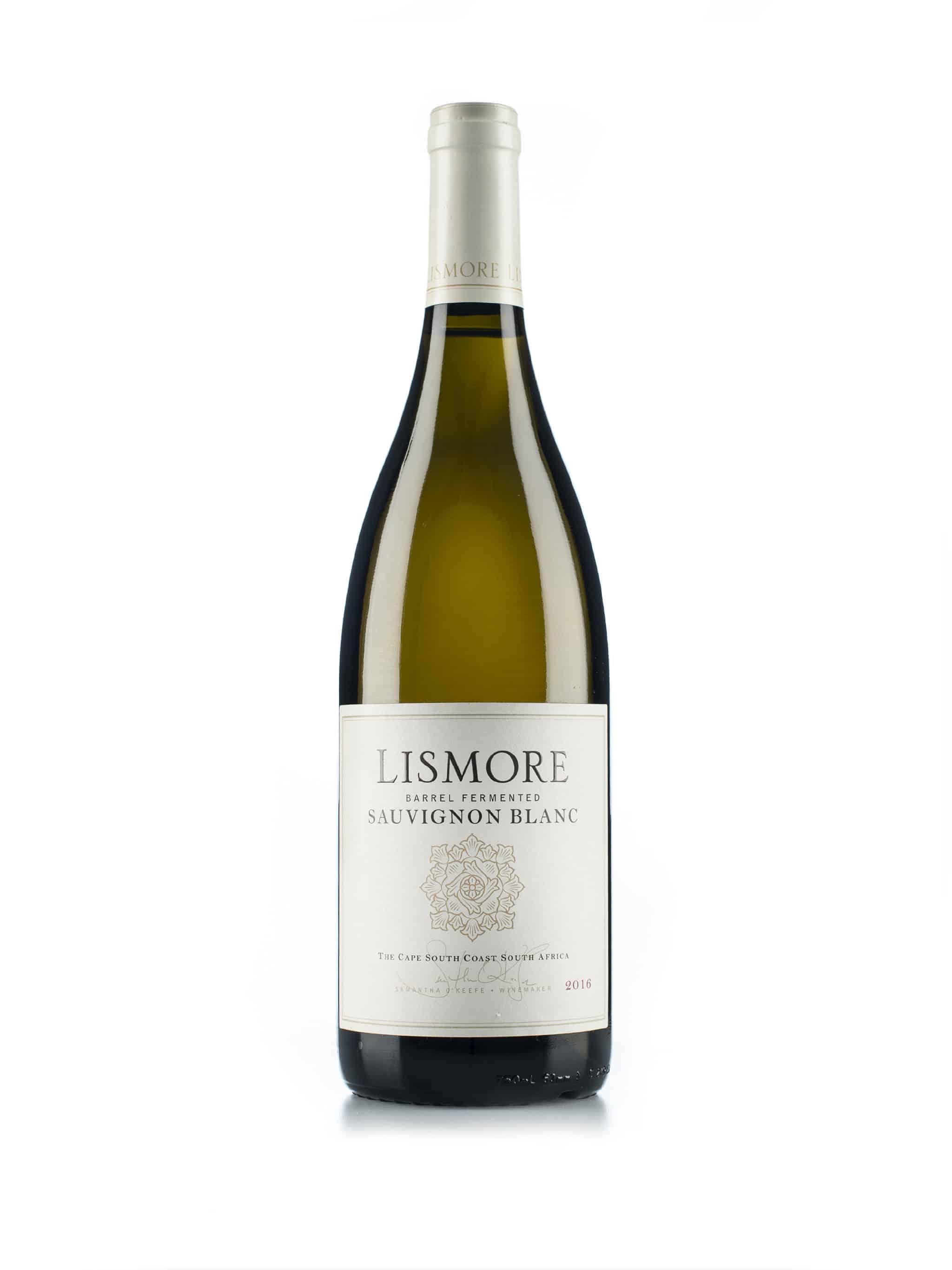 Zuid-Afrikaanse witte wijn van wijndomein Lismore: Sauvignon Blanc "Barrell Fermented"