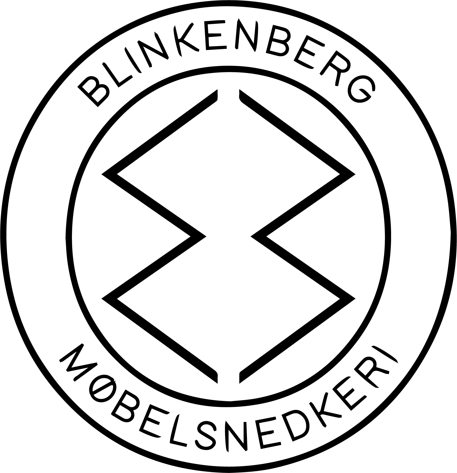 Blinkenberg møbelsnedkeri logo uden baggrund
