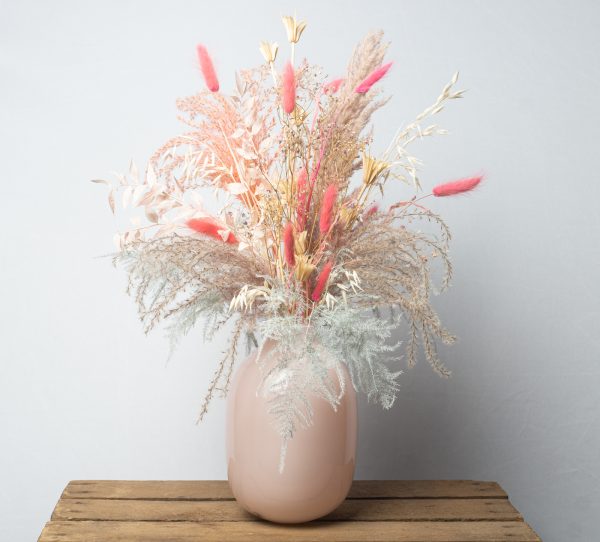 Pink evighedsbuket i vase