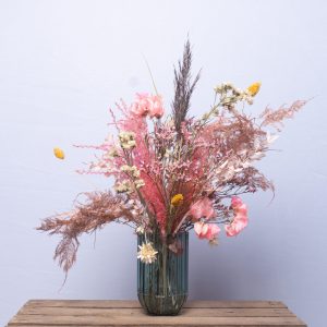 evighedsbuket med pink blomster