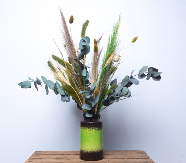 Grøn evighedsbuket i vase