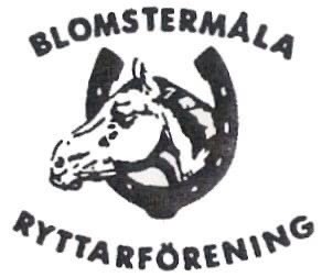Logo Blomstermåla ryttarförening